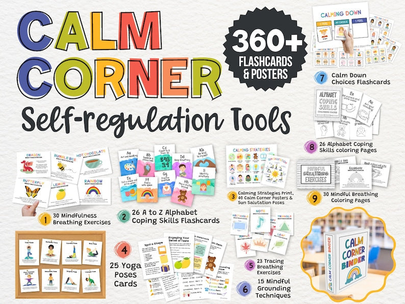 360 Bundle Therapy Activity for Kids Worksheet Anxiety Coping Skills Handouts Resources Therapist School Psychology Tools Counseling Decor