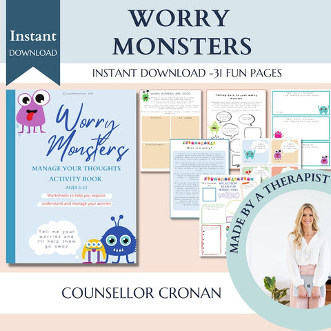 90% off kids anxiety toolbox bundle, therapy bundle, calm down strategies, anxiety techniques, grounding strategies, anxiety worksheets, SEL +10 Ebooks