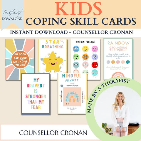 90% off kids anxiety toolbox bundle, therapy bundle, calm down strategies, anxiety techniques, grounding strategies, anxiety worksheets, SEL +10 Ebooks